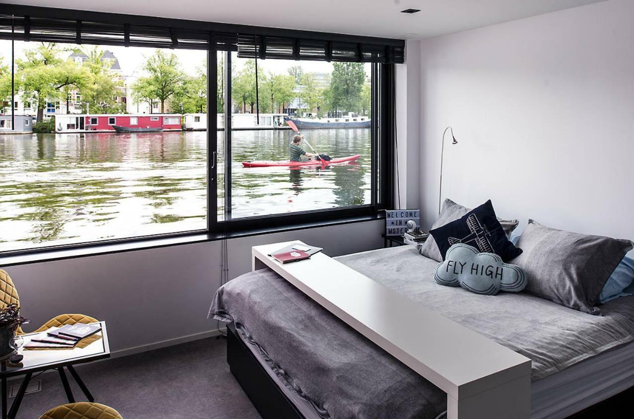 Houseboat Amsterdam - Room With A View Exterior photo
